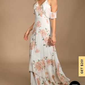 Maxi Floral Cold Shoulder